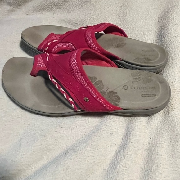 Merrell Rose Red Toe Slip in Sandals Sz 11 - Picture 5 of 10